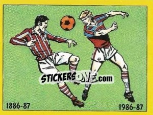 Sticker Aston Villa - UK Football 1986-1987 - Panini