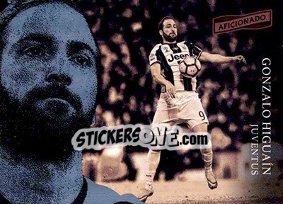Sticker Gonzalo Higuain - Aficionado Soccer 2017 - Panini