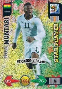 Sticker Sulley Muntari - FIFA World Cup South Africa 2010. Adrenalyn XL (UK edition) - Panini