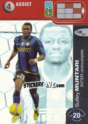 Sticker Sulley Muntari - Calciatori Challenge 2008-2009 - Panini