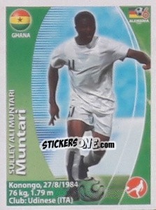 Sticker Sulley Muntari - Mundial Alemania 2006. Ediciòn Extraordinaria - Navarrete