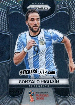 Sticker Gonzalo Higuain - FIFA World Cup Russia 2018. Prizm - Panini
