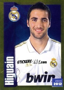 Sticker Higuain (Portrait) - Real Madrid 2011-2012 - Panini