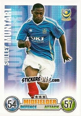 Sticker Sulley Muntari - English Premier League 2007-2008. Match Attax - Topps