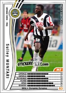 Sticker Sulley Muntari - Sega WCCF European Clubs 2005-2006 - Panini