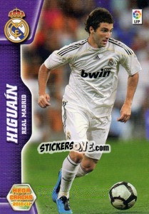 Sticker Higuain - Liga BBVA 2010-2011. Megacracks - Panini