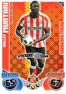 Sticker Sulley Muntari - English Premier League 2010-2011. Match Attax Extra
 - Topps