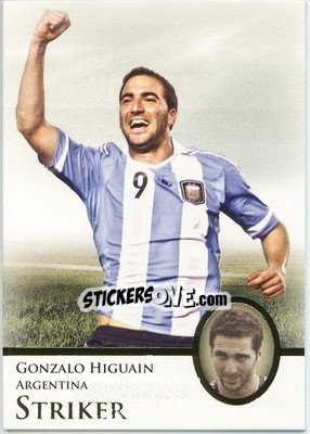 Sticker Gonzalo Higuain - World Football UNIQUE 2013 - Futera