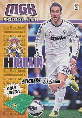Sticker Higuain - Liga BBVA 2013-2014. Megacracks - Panini