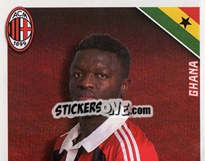 Sticker Sulley Muntari in azione - A.C. Milan 2012-2013 - Footprint