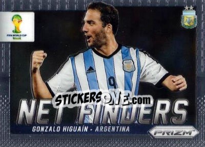 Sticker Gonzalo Higuain - FIFA World Cup Brazil 2014. Prizm - Panini