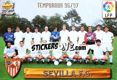 Sticker Sevilla - Las Fichas De La Liga 1996-1997 - Mundicromo
