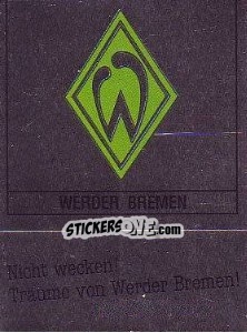 Sticker Werder Bremen - German Football Bundesliga 1987-1988 - Panini