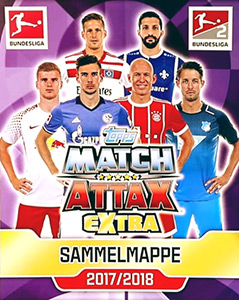 Album German Fussball Bundesliga 2017-2018. Match Attax Extra