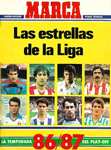 Album Las Estrellas de la Liga 1986-1987
