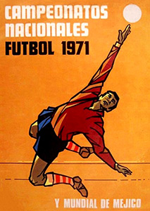 Album Campeonatos Nacionales Futbol 1971 y Mundial de Méjico