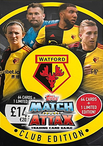 Album Watford Club Edition 2019-2020. Match Attax
