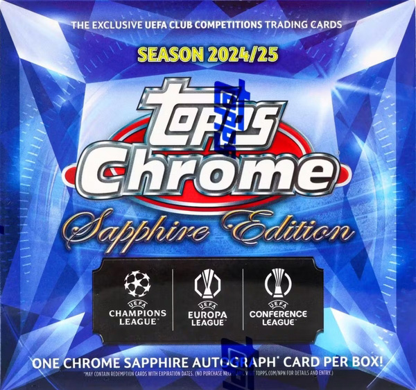 Album Chrome Uefa Club Competitions Sapphire Edition 2024-2025