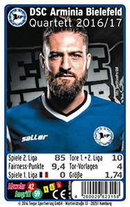 Album DSC Arminia Bielefeld Quartett 2016-2017
