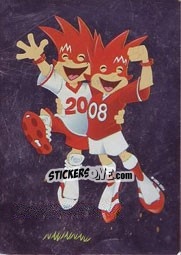 Sticker Official Mascots - UEFA Euro Austria-Switzerland 2008 - Panini