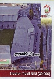 Sticker Innsbruck-Tirol - Stadion Tivoli NEU - UEFA Euro Austria-Switzerland 2008 n. 23 - Panini