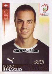 Sticker Diego Benaglio - UEFA Euro Austria-Switzerland 2008 - Panini