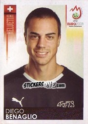 Sticker Diego Benaglio - UEFA Euro Austria-Switzerland 2008 n. 52 - Panini
