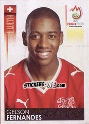 Sticker Gelson Fernandes - UEFA Euro Austria-Switzerland 2008 n. 61 - Panini