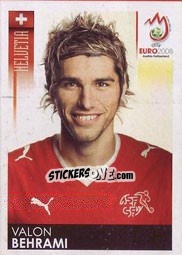 Sticker Valon Behrami - UEFA Euro Austria-Switzerland 2008 n. 62 - Panini