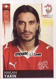 Sticker Hakan Yakin - UEFA Euro Austria-Switzerland 2008 n. 64 - Panini