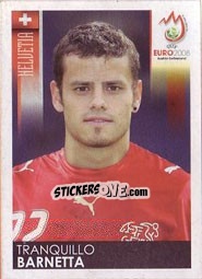 Sticker Tranquillo Barnetta - UEFA Euro Austria-Switzerland 2008 n. 65 - Panini