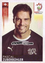 Sticker Pascal Zuberbühler - UEFA Euro Austria-Switzerland 2008 n. 71 - Panini