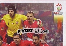 Sticker Team Photo - UEFA Euro Austria-Switzerland 2008 - Panini