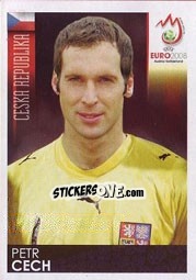 Sticker Petr Cech - UEFA Euro Austria-Switzerland 2008 n. 78 - Panini