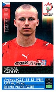 Sticker Michal Kadlec - UEFA Euro Austria-Switzerland 2008 n. 80x - Panini