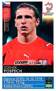 Sticker Zdenek Pospech - UEFA Euro Austria-Switzerland 2008 n. 81x - Panini