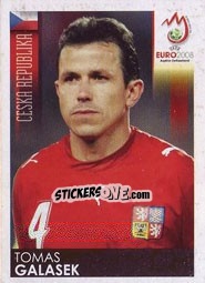 Sticker Tomas Galasek - UEFA Euro Austria-Switzerland 2008 n. 86 - Panini