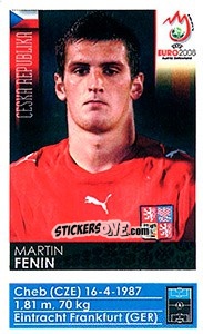 Sticker Martin Fenin - UEFA Euro Austria-Switzerland 2008 - Panini
