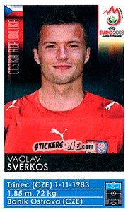 Cromo Vaclav Sverkos - UEFA Euro Austria-Switzerland 2008 n. 94x - Panini