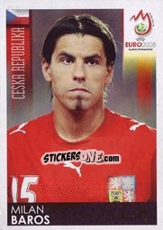 Sticker Milan Baros - UEFA Euro Austria-Switzerland 2008 n. 95 - Panini