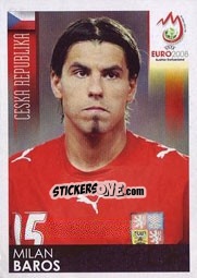 Figurina Milan Baros - UEFA Euro Austria-Switzerland 2008 - Panini