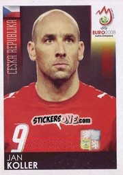 Sticker Jan Koller - UEFA Euro Austria-Switzerland 2008 n. 96 - Panini