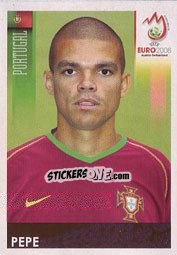 Cromo Pepe - UEFA Euro Austria-Switzerland 2008 - Panini