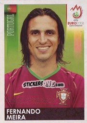 Sticker Fernando Meira - UEFA Euro Austria-Switzerland 2008 n. 107 - Panini