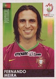 Cromo Fernando Meira - UEFA Euro Austria-Switzerland 2008 - Panini