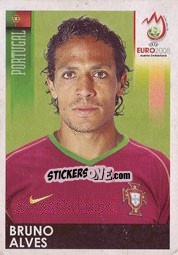 Sticker Bruno Alves - UEFA Euro Austria-Switzerland 2008 n. 110 - Panini