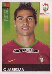 Sticker Quaresma - UEFA Euro Austria-Switzerland 2008 - Panini