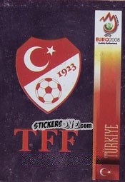 Figurina Team Emblem - UEFA Euro Austria-Switzerland 2008 n. 129 - Panini