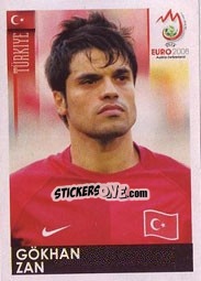 Sticker Gökhan Zan - UEFA Euro Austria-Switzerland 2008 - Panini