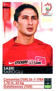Cromo Sabri Sarioglu - UEFA Euro Austria-Switzerland 2008 - Panini